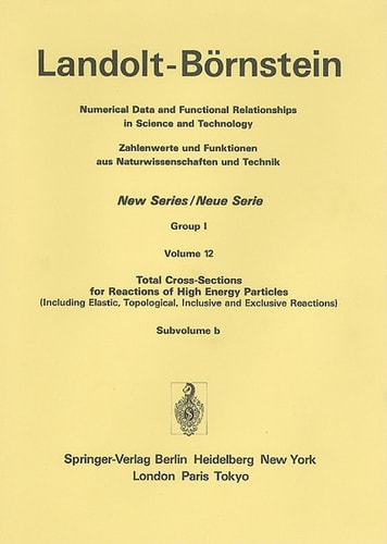 Total Cross-Sections for Reactions of High Energy Particles (Including Elastic, Topological, Inclusive and Exclusive Reactions) / Totale Wirkungsquerschnitte für Reaktionen hochenergetischer Teilchen (einschließlich elastischer,topologischer, inklusiver u