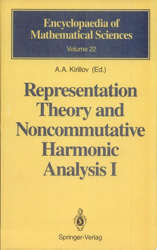 Representation Theory and Noncommutative Harmonic Analysis I Fundamental Concepts. Representations of Virasoro and Affine Algebras