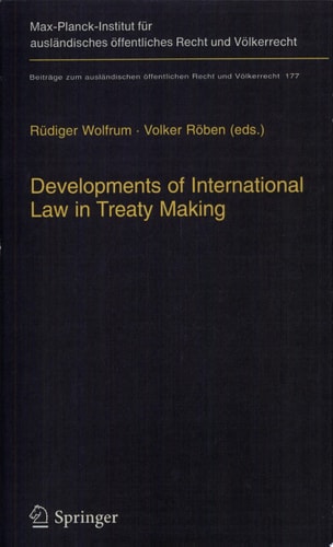 Developments of International Law in Treaty Making