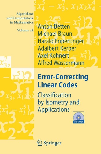 Error-Correcting Linear Codes Classification by Isometry and Applications