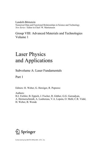 Laser Fundamentals 2