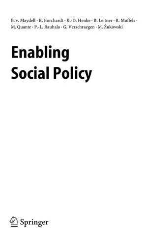 Enabling Social Europe (Ethics of Science and Technology Assessment, 26)