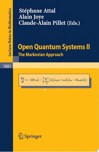 Open Quantum Systems II The Markovian Approach