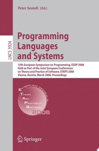 Programming Languages and Systems 15th European Symposium on Programming, ESOP 2006, Held as Part of the Joint European