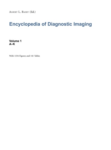 Encyclopedia of Diagnostic Imaging