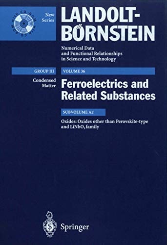 Oxides other than Perovskite-type and LiNbO3 family