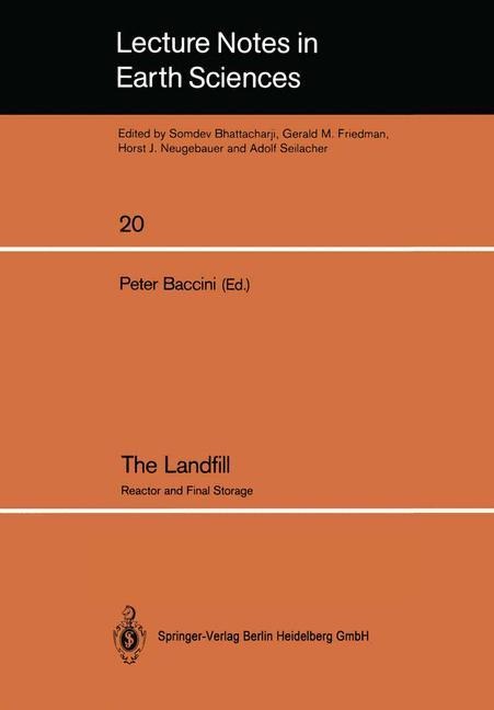 The Landfill: Reactor and Final Storage Swiss Workshop on Land Disposal of Solid Wastes Gerzensee, March 14-17, 1988