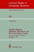 Applied Algebra, Algebraic Algorithms and Error-Correcting Codes: 6th International Conference, AAECC-6, Rome, Italy, July 4-8, 1988. Proceedings