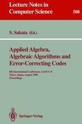 Applied Algebra, Algebraic Algorithms and Error-Correcting Codes: 8th International Conference, AAECC-8, Tokyo, Japan, August 20-24, 1990. Proceedings