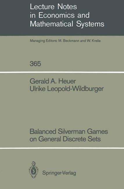 Balanced Silverman Games on General Discrete Sets