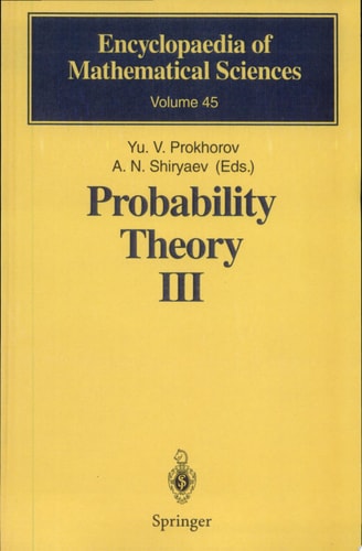 Probability Theory III Stochastic Calculus