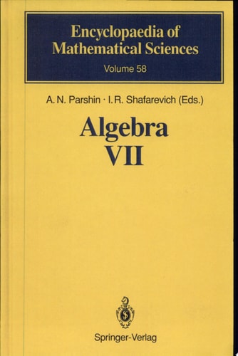 Algebra VII Combinatorial Group Theory : Applications to Geometry