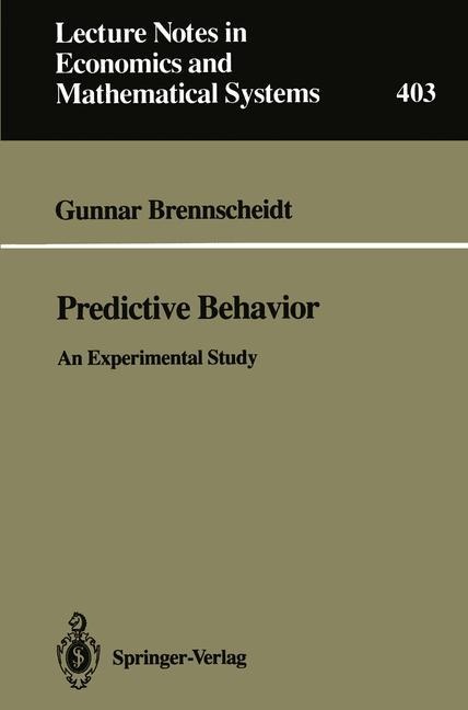 Predictive Behavior: An Experimental Study