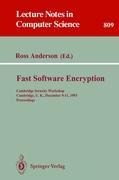 Fast Software Encryption: Cambridge Security Workshop, Cambridge, U.K., December 9 - 11, 1993. Proceedings