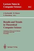 Results and Trends in Theoretical Computer Science: Colloquium in Honor of Arto Salomaa, Graz, Austria, June 10 - 11, 1994. Proceedings