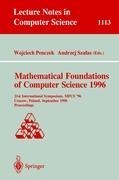 Mathematical Foundations of Computer Science 1996: 21st International Symposium, MFCS 96, Crakow, Poland, September 2 - 6, 1996. Proceedings