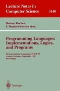 Programming Languages: Implementations, Logics, and Programs: 8th International Symposium, PLILP 96, Aachen, Germany, September 24 - 27, 1996. Proceedings
