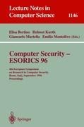 Computer Security - ESORICS 96: 4th European Symposium on Research in Computer Security, Rome, Italy, September 25 - 27, 1996, Proceedings
