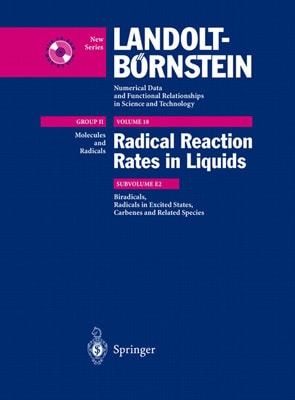 Biradicals, Radicals in Excited States, Carbenes, and Reladte Species Index of Substances for II/13, II/18