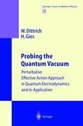 Probing the Quantum Vacuum: Perturbative Effective Action Approach in Quantum Electrodynamics and its Application
