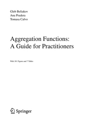 Aggregation Functions: A Guide for Practitioners