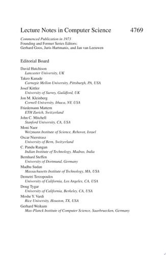 Graph-Theoretic Concepts in Computer Science 33rd International Workshop, WG 2007, Dornburg, Germany, June 21-23, 2007, Revised Papers