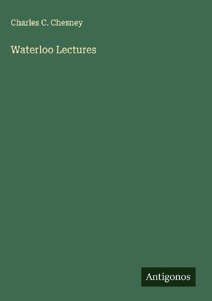 Waterloo Lectures