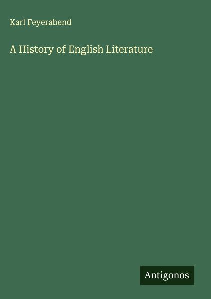 A History of English Literature