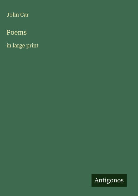 Poems: in large print