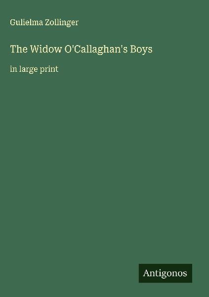 The Widow OCallaghans Boys: in large print