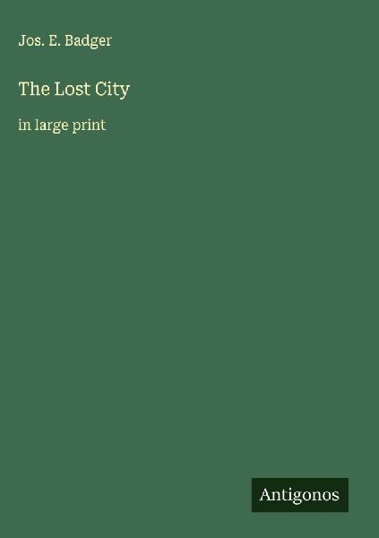 The Lost City: in large print