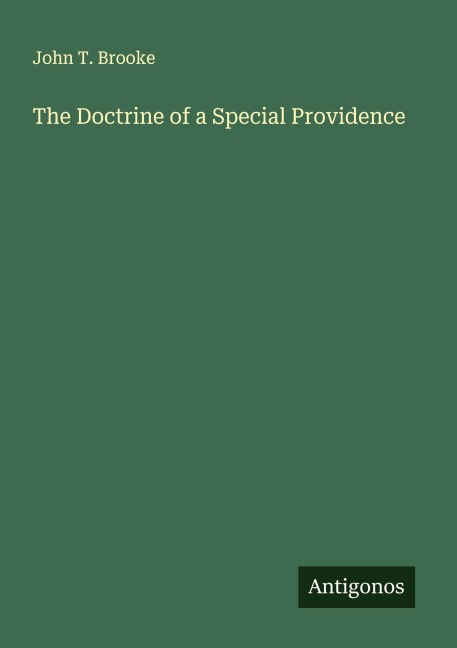 The Doctrine of a Special Providence