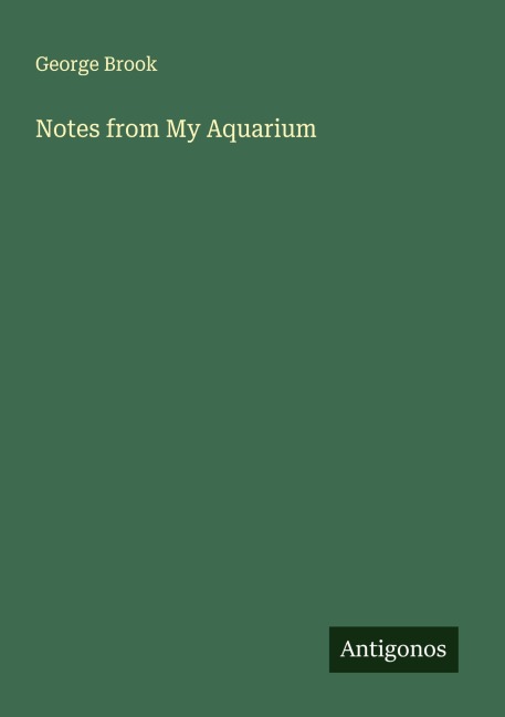 Notes from My Aquarium