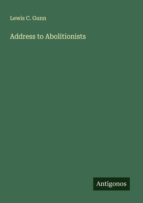 Address to Abolitionists