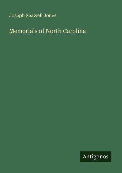 Memorials of North Carolina