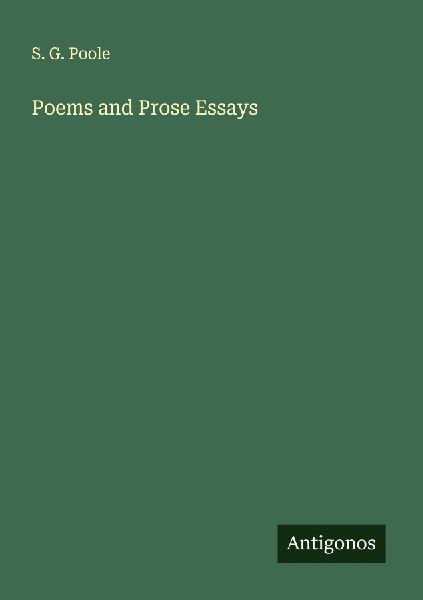 Poems and Prose Essays