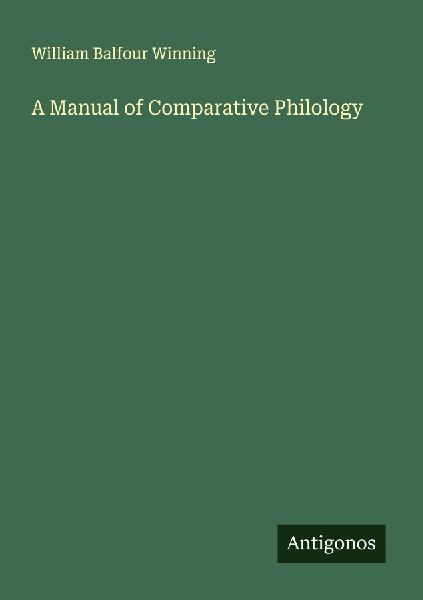 A Manual of Comparative Philology