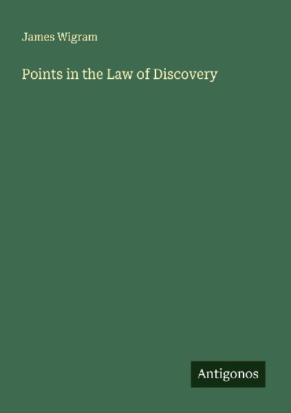 Points in the Law of Discovery