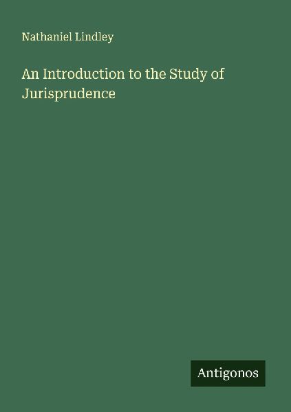 An Introduction to the Study of Jurisprudence