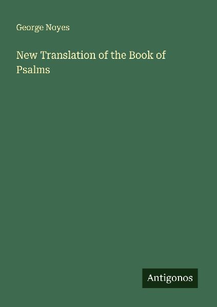 New Translation of the Book of Psalms