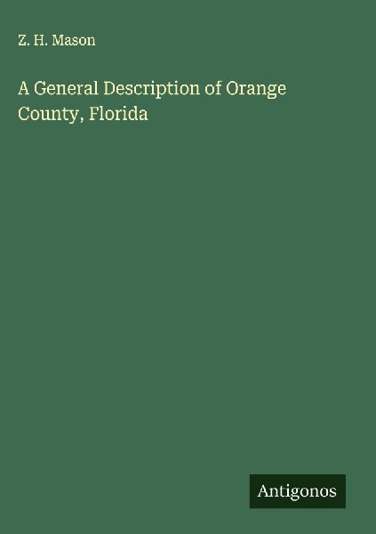 A General Description of Orange County, Florida