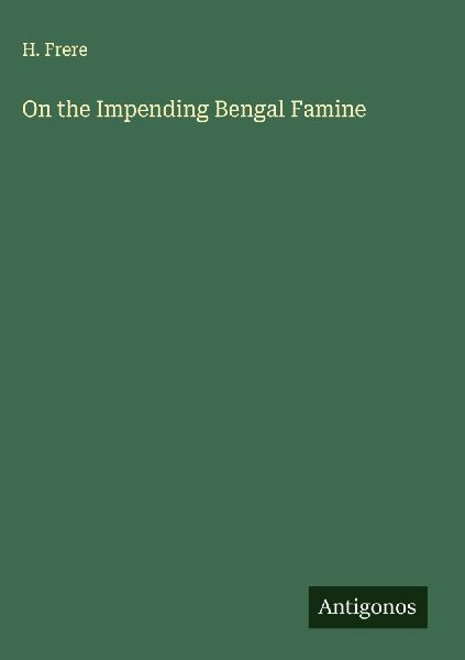 On the Impending Bengal Famine