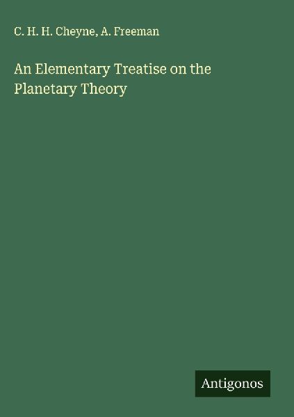 An Elementary Treatise on the Planetary Theory