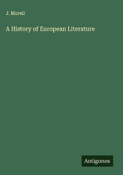 A History of European Literature