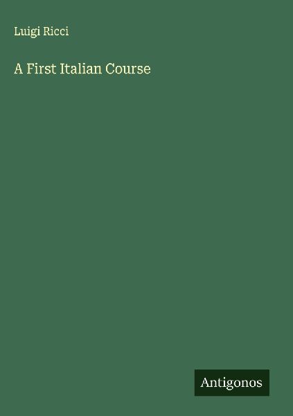 A First Italian Course