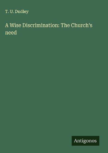 A Wise Discrimination: The Churchs need