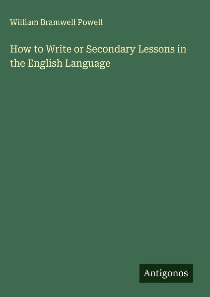 How to Write or Secondary Lessons in the English Language