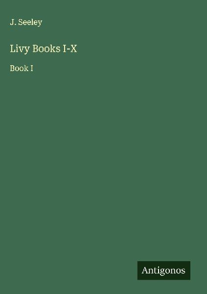 Livy Books I-X: Book I
