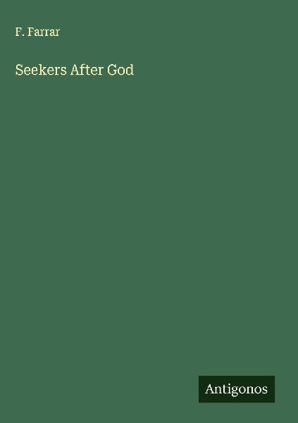 Seekers After God