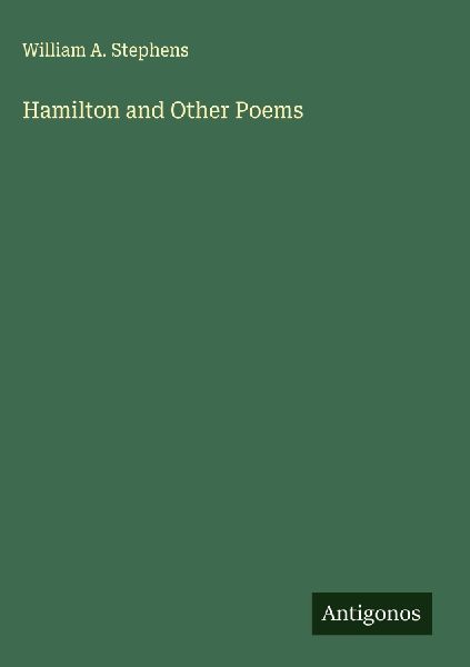 Hamilton and Other Poems